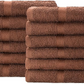 Simpli-Magic Cotton Hand Towels, Brown (Size: 16" x 27" - Case of 144)