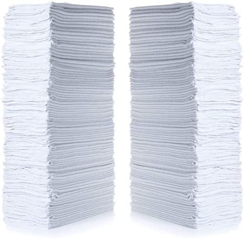 SIMPLI-MAGIC 79142 Shop Towels 14"x12", 150 Piece, White (Pack of 4, 600 Count Total)