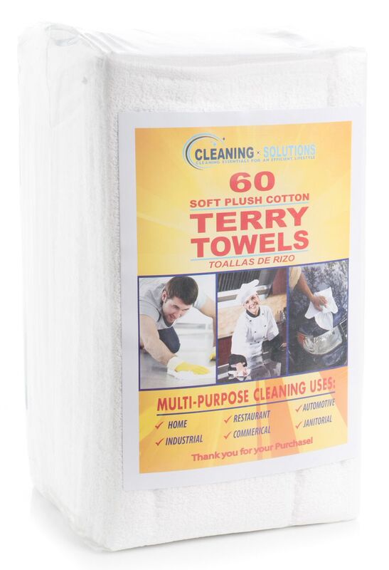 Premium Terry Barmop Towels (Case of 60)