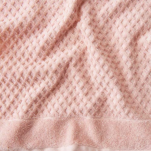 The Clean Store 100% Cotton White Diamond Bath Towels (4-Pack)