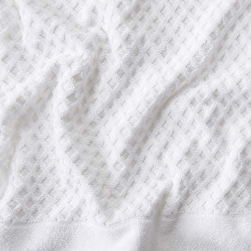 100% Cotton White Diamond Bath Towels (4-Pack) - The Clean Store