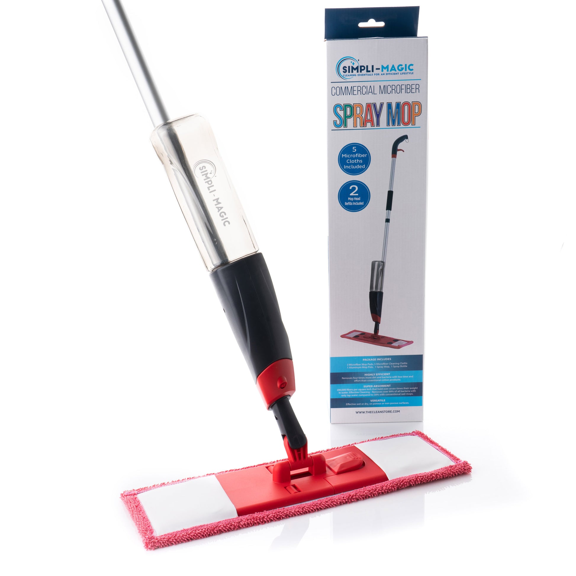 Balai mop spray flexible gris/rouge - five FIVE SIMPLY SMART